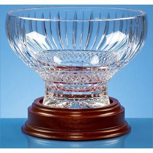 22cm Lead Crystal Heeled Presentation Bowl