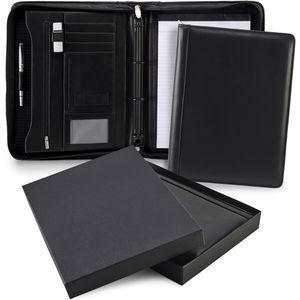 Sandringham Nappa Leather Zipped A4 Ring Binder