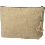 Jute cosmetic bag