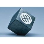 5cm Green Marble Bevel Edged Cube