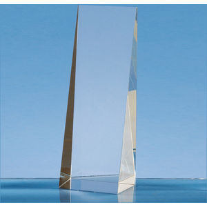 19.5cm Optical Crystal Wedge Rectangle Award