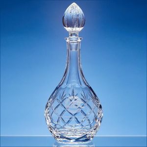 1ltr Lead Crystal Panelled Wine Decanter