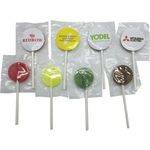 Small Flat Lollipop With Cmyk Label