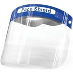 Face Shield - Clear with Blue Band