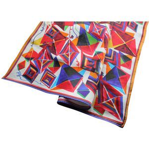 Full Colour Printed Long Polyester Scarf