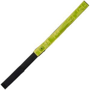 Reflective strap with lights.