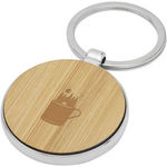 Avenue Nino bamboo round keychain