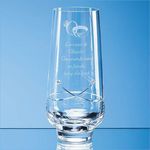20cm Diamante Tapered Vase with a Kiss Cut Design