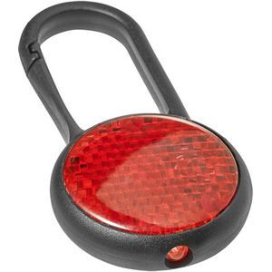 Safety light with carabiner (6.6x3.5x1.3 cm)
