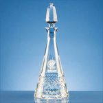 0.75ltr Lead Crystal Pyramid Wine Decanter