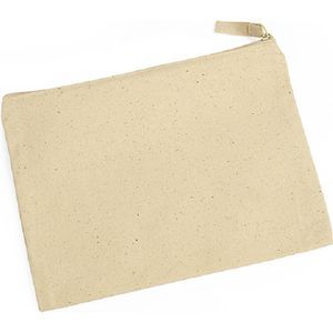 Cotton Cosmetic Zippered Bag Medium