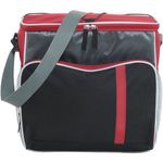 Cooler bag with front zipped pocket