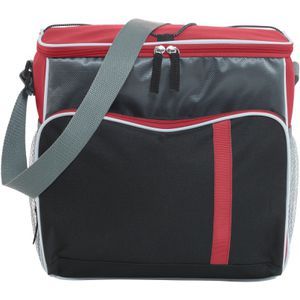 Cooler bag with front zipped pocket