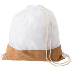RPET and cork drawstring bag with cotton drawstrings