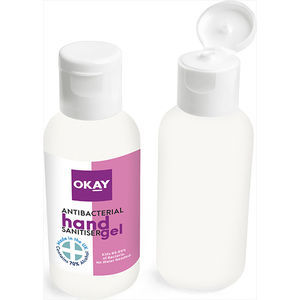 Hand Sanitiser Gel in a PCR Bottle with Flip Cap 50ml