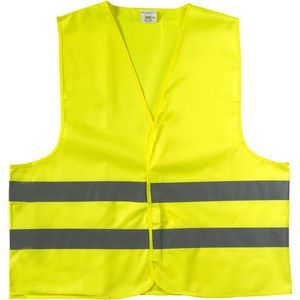 High visibility safety jacket polyester (150D)