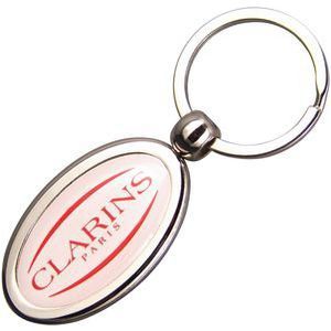 Oval Zinc Alloy Domed Keyrings