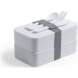 Antibacterial lunch boxes 2 pcs 2x700 ml cutlery