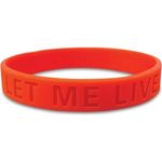 Debossed Silicon Wristbands