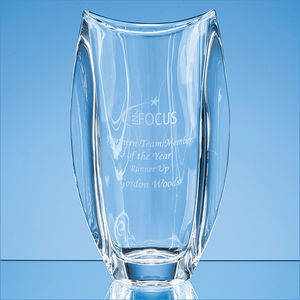 30.5cm Crystalite Oval Orbit Vase