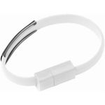 Wristband bracelet charging cable