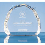 12cm Optical Crystal Ice Block Paperweight