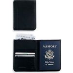 Cross Autocross Leather Mens Passport Black wallet