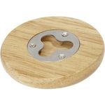 Bullet Scoll wooden coaster with bottle opener