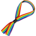 Rainbow Fabric Wristbands - Full Colour