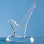 18cm Optical Crystal 'Tick' Award