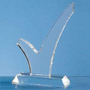 18cm Optical Crystal 'Tick' Award