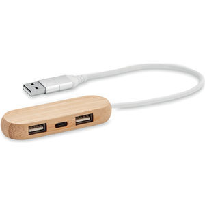 3 Port USB Hub With Dual Input