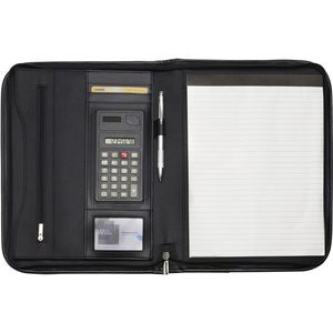 A4 Microfibre zipped folder