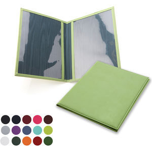 Belluno Pu A5 Presenter With 2 Clear Windows