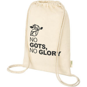 Bullet Orissa 100 g/m2 GOTS organic cotton drawstring backpack 5L