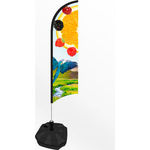 XX Large Standard Blade Event Flag With Water/Sand Base