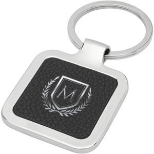 Avenue Piero laserable pu leather squared keychain