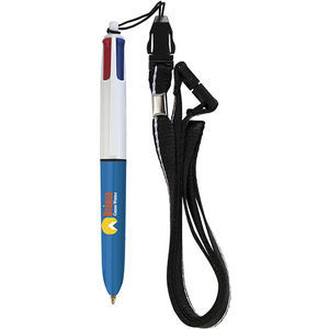 BIC 4 Colours Mini ballpen + Lanyard
