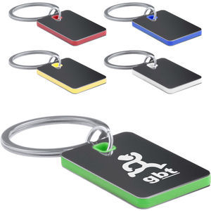 Metal Rectangular Keyring