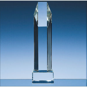 25.5cm Optical Crystal Hexagon Award