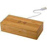 Bamboo wireless charger 5W clock
