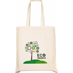 8oz Natural Cotton Canvas Tote Bag with Gusset