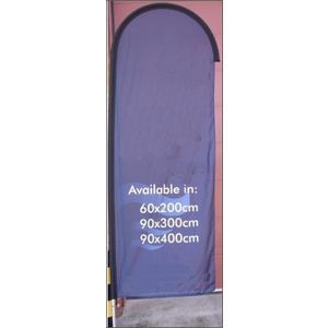 Medium Bow Feather Flag Banner With Car Base