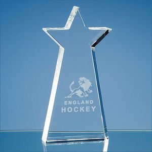17cm Optical Crystal Statue Star Award