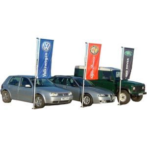 Car Dealership Flag Pole System