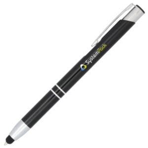 Bullet Moneta anodized aluminium click stylus ballpoint pen