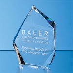 25.5cm Optical Crystal Facetted Ice Peak Award