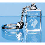 3cm Optical Crystal Keyring