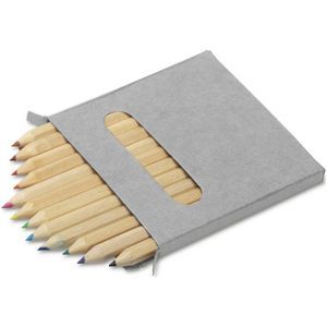 Colour pencil set - 12 pcs (9 x 8.7 x 0.8 cm)
