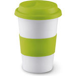 Ceramic Mug W/Lid And Sleeve